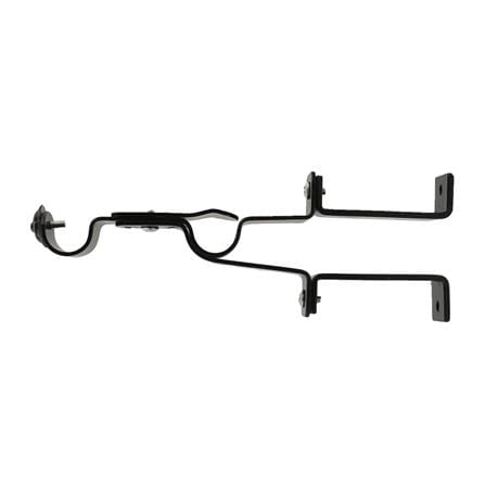 WALL BRACKET HOME LIVING STYLE STEEL 2-LAYER 19MM BLACK