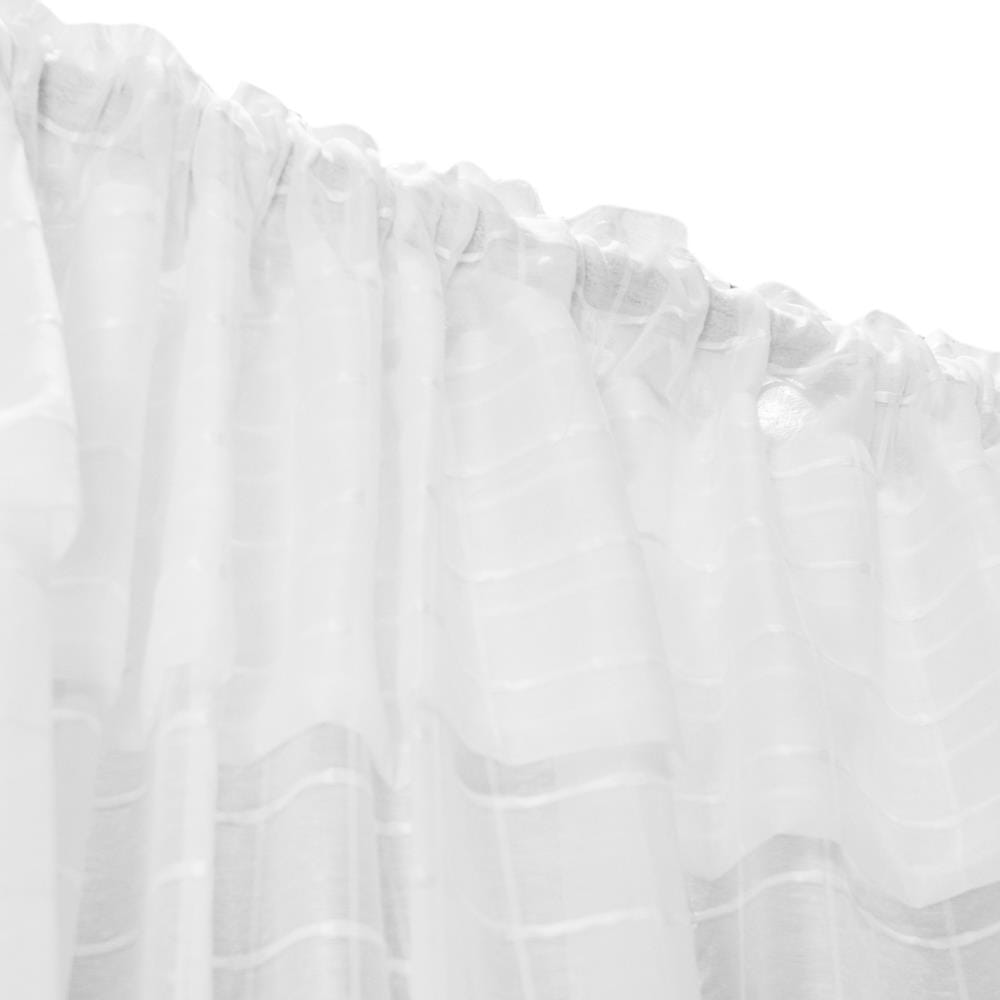 HOME LIVING STYLE SHEER CURTAIN HIDE TAP SCOTT 150X220CM WHITE