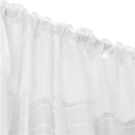 HOME LIVING STYLE SHEER CURTAIN HIDE TAP SCOTT 150X220CM WHITE