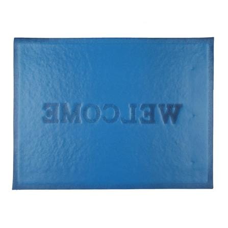 DOOR MAT HOME LIVING STYLE WELCOME 60X80CM BLUE