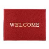 HLS DUST MAT WELCOME 60X80CM RED