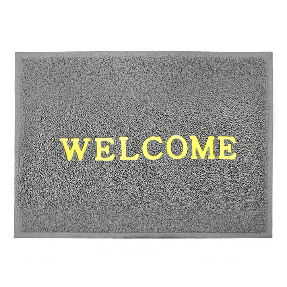 HLS DUST MAT WELCOME 60X80CM GRAY