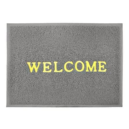 HLS DUST MAT WELCOME 60X80CM GRAY