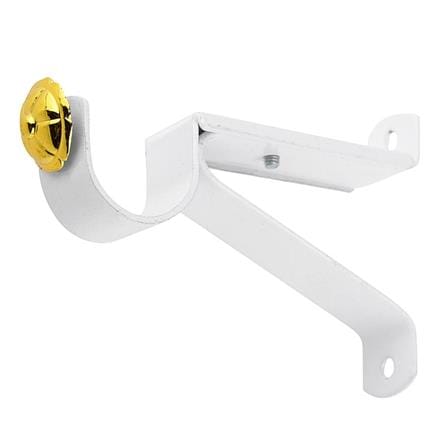 WALL BRACKET HOME LIVING STYLE STEEL 1-LAYER 25MM WHITE