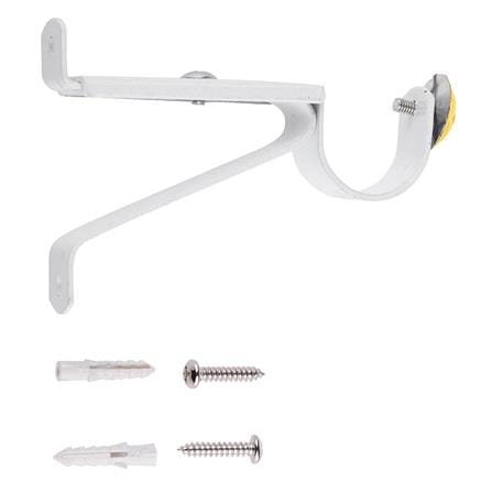 WALL BRACKET HOME LIVING STYLE STEEL 1-LAYER 25MM WHITE