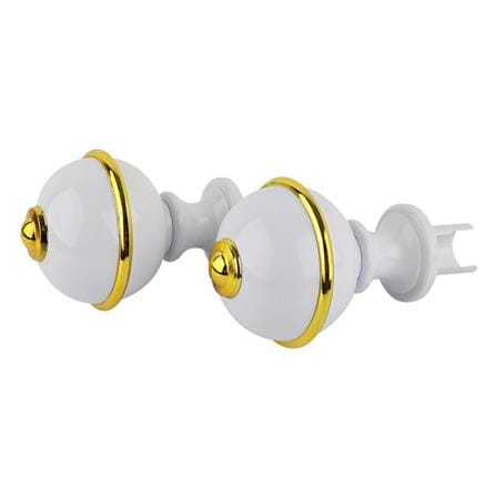 FINIALS HOME LIVING STYLE ROUND 25MM WHITE