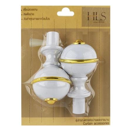 FINIALS HOME LIVING STYLE ROUND 25MM WHITE