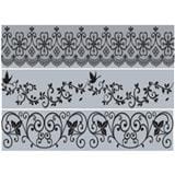 STM WALL STICKER BORDER LB-BLK 200X20CM