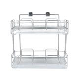 STAINLESS STEEL HANGING SHELF WITH TRAY KECH 2-TIER