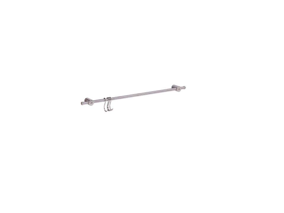 STAINLESS STEEL KITCHEN RAIL WITH 4 HOOKS KECH KECH-500S 60CM