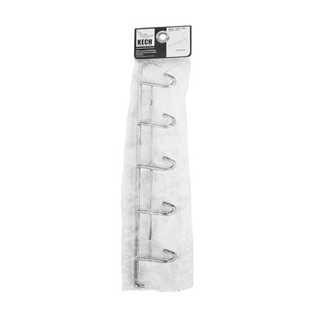 STAINLESS STEEL KITCHEN RAIL WITH 5 HOOKS KECH KECH-206D 35CM