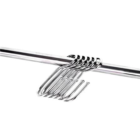 STAINLESS STEEL KITCHEN RAIL WITH 6 HOOKS EKONO 100CM