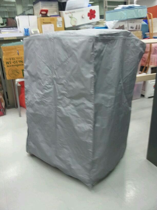 PVC FRONT-LOAD WASHING MACHINE COVER PLIM GREY