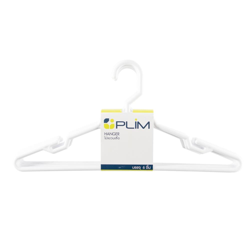 HANGER PLIM AA747P WHITE PACK6