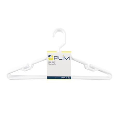 HANGER PLIM AA747P WHITE PACK6