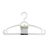 CLOTHES HANGER PLIM H1174,P1174 WHITE PACK6