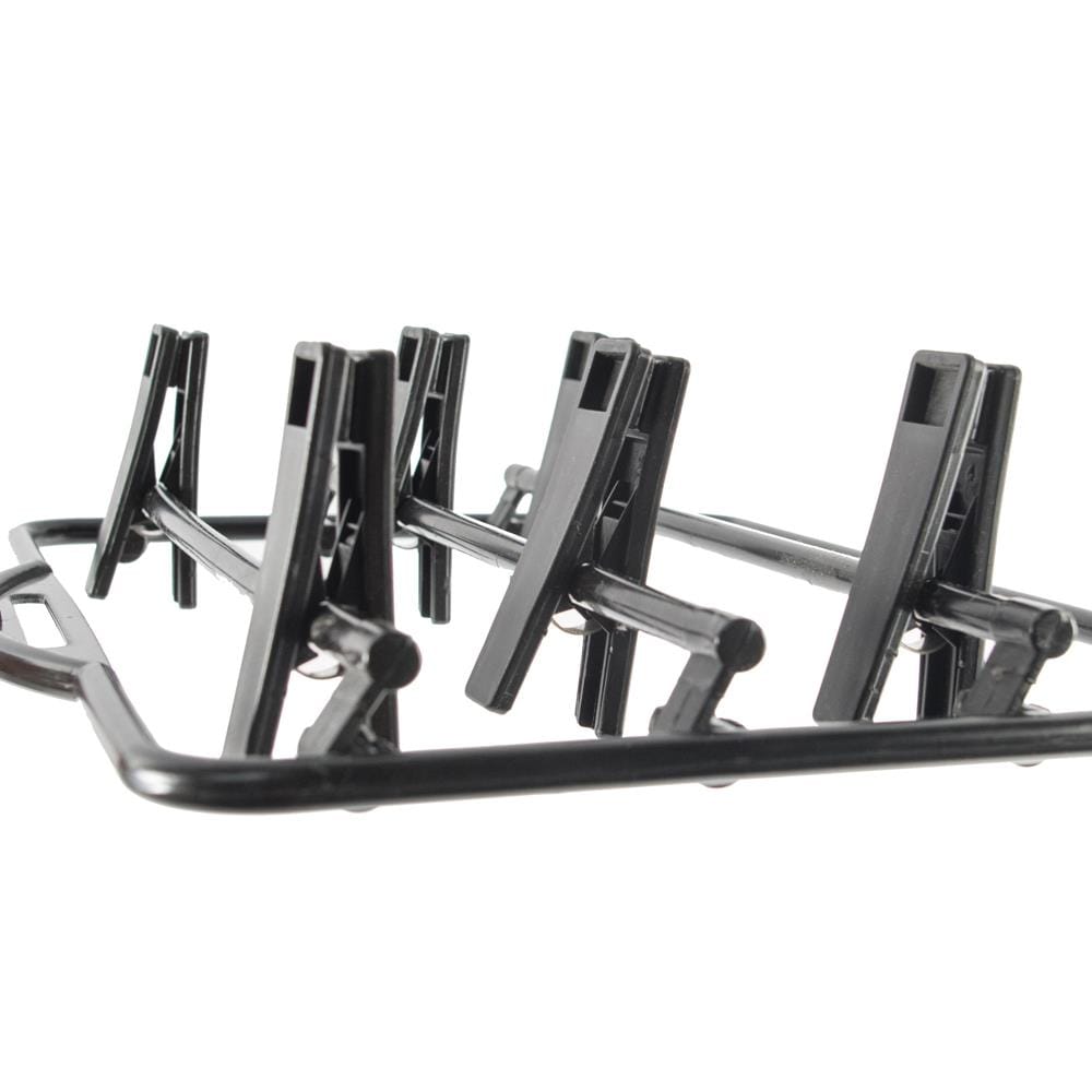 3-TIER CLOTHES HANGER WITH CLIPS PLIM HHG009-B BLACK