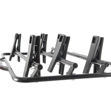 3-TIER CLOTHES HANGER WITH CLIPS PLIM HHG009-B BLACK