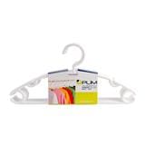 CHILDREN'S CLOTH HANGER PLIM H507 WHITE PACK6