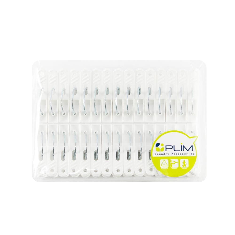 CLOTH CLIP PLIM WHITE PACK30