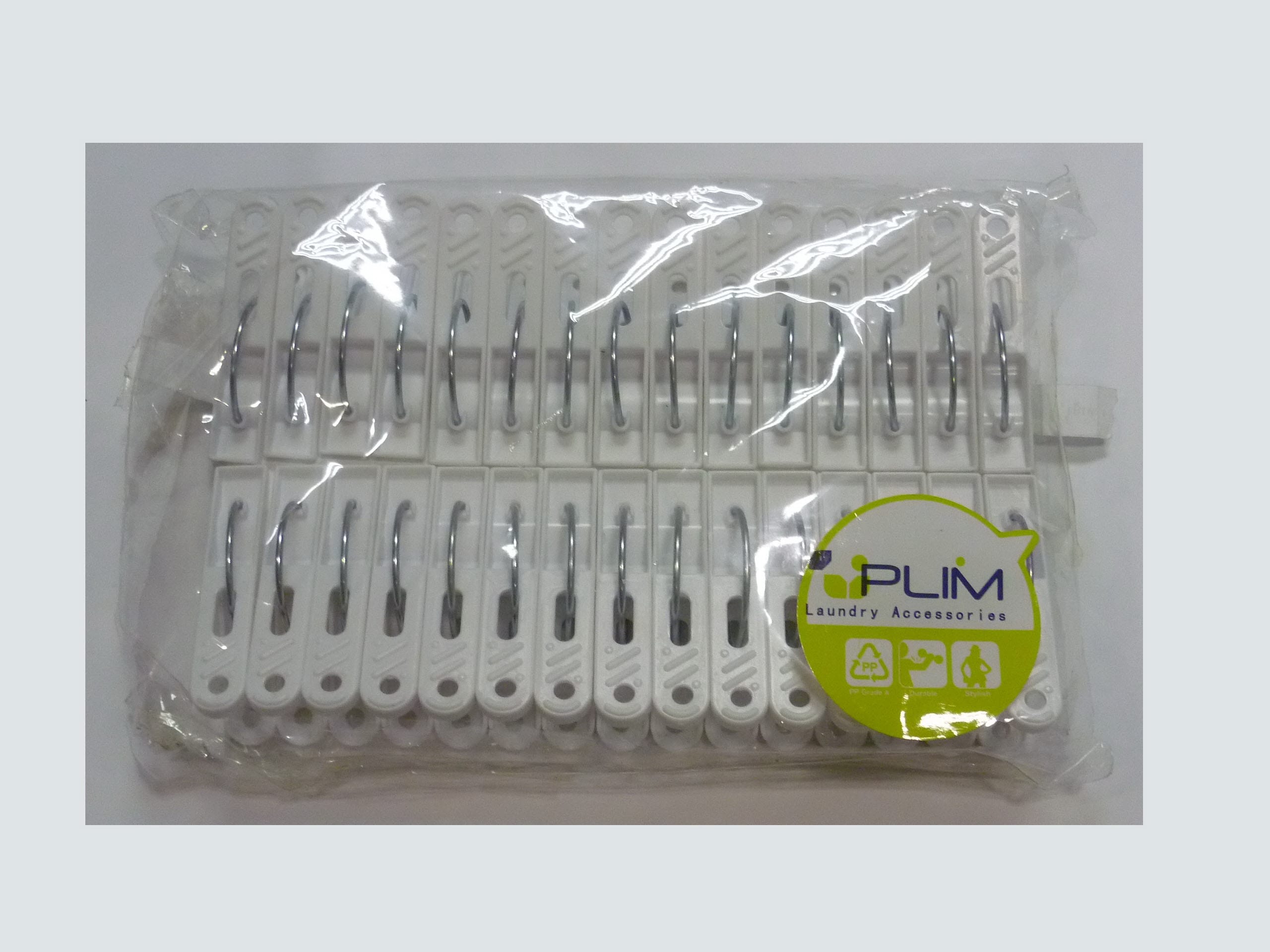 CLOTH CLIP PLIM WHITE PACK30