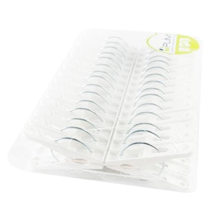 CLOTH CLIP PLIM WHITE PACK30