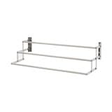 WALL RACK STAINLESS 3 STEPS 80cm PLIM