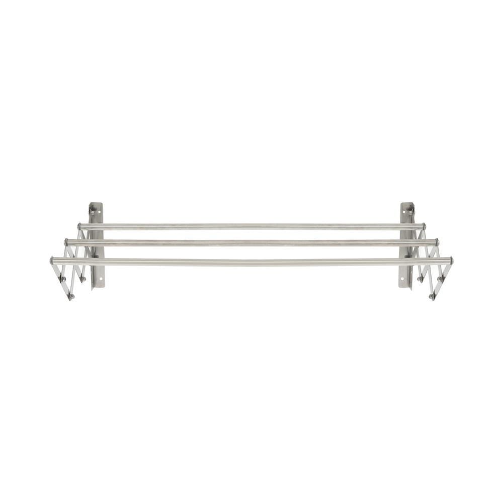WALL RACK STAINLESS 3 BARS 80cm PLIM