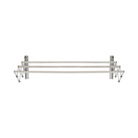 WALL RACK STAINLESS 3 BARS 80cm PLIM