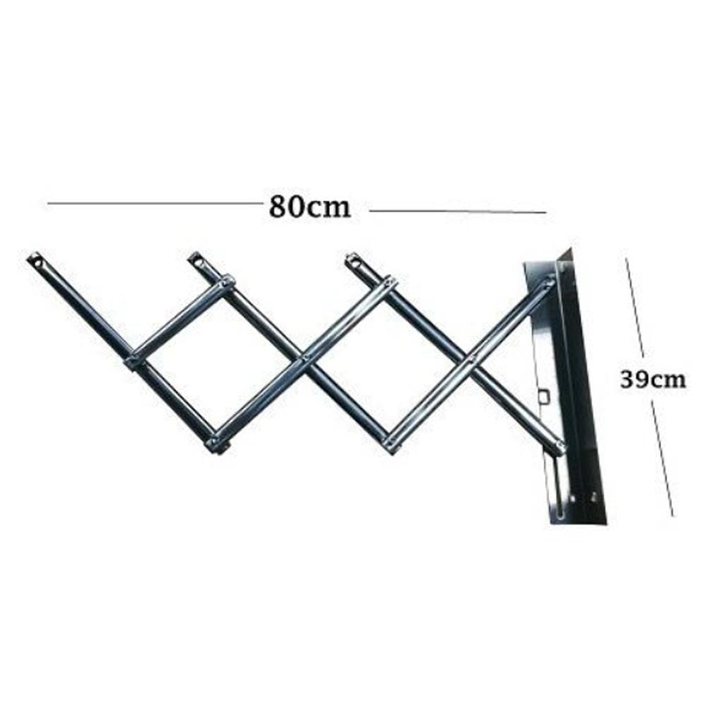 WALL RACK STAINLESS 3 BARS 100cm PLIM