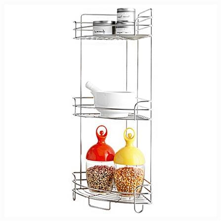 STAINLESS STEEL CORNER RACK EKONO ST-3223 3-TIER