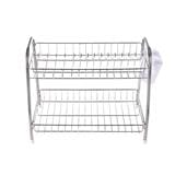 2-TIER STAINLESS STEEL FREESTANDING DISH DRAINER EKONO S