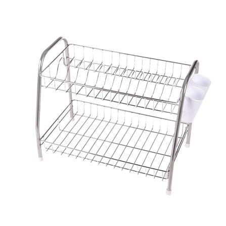 2-TIER STAINLESS STEEL FREESTANDING DISH DRAINER EKONO S
