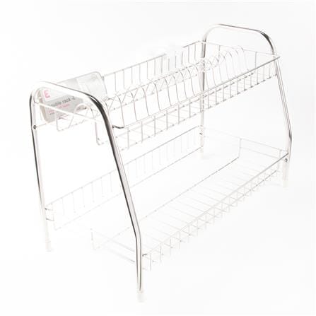 2-TIER STAINLESS DISH DRAINER RACK EKONO L