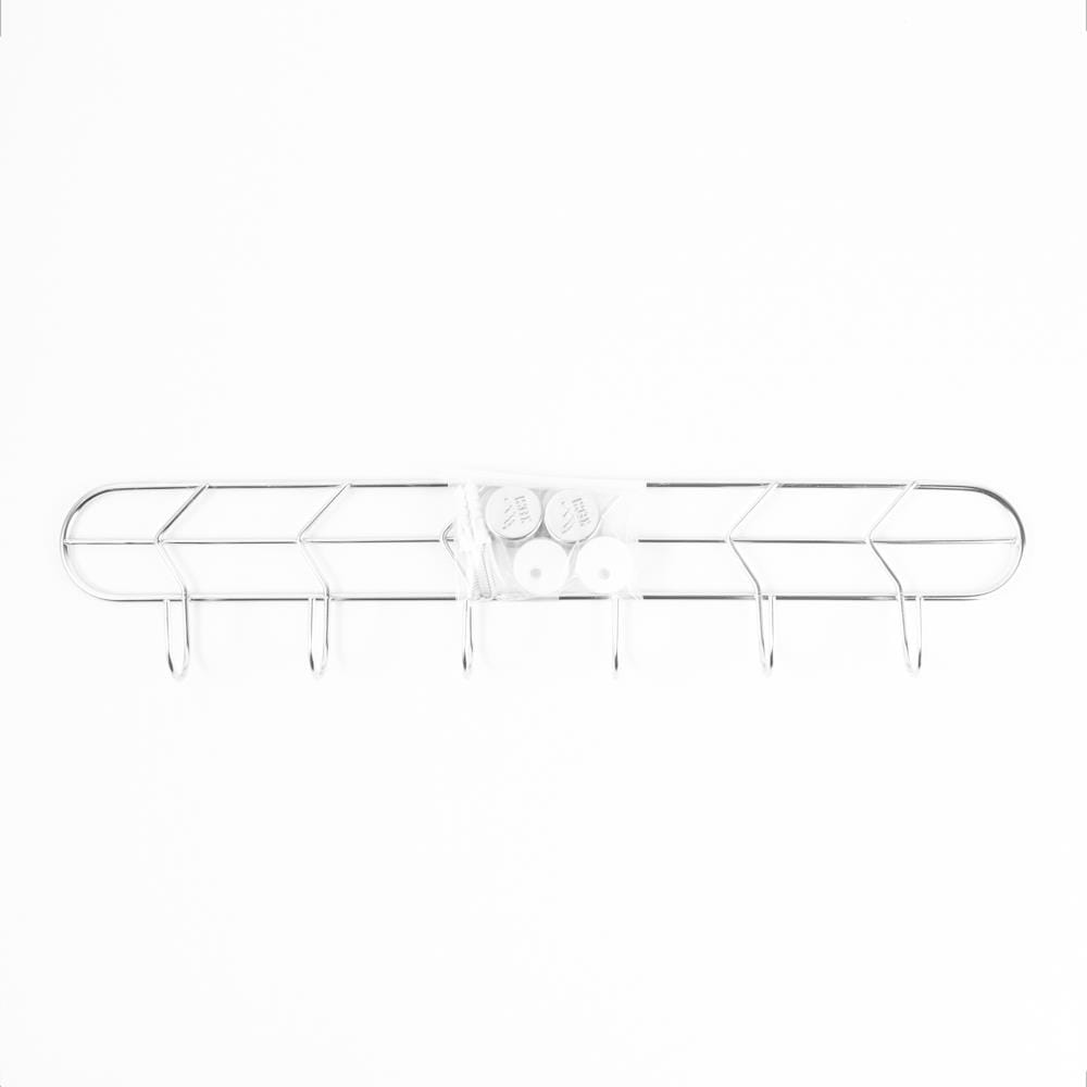 STAINLESS STEEL KITCHEN RAIL WITH 6 HOOKS KECH LEAF 45CM