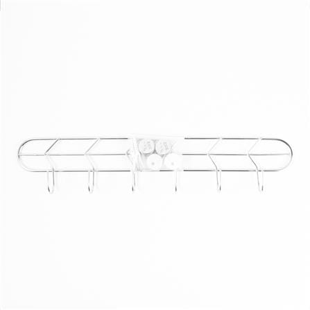 STAINLESS STEEL KITCHEN RAIL WITH 6 HOOKS KECH LEAF 45CM