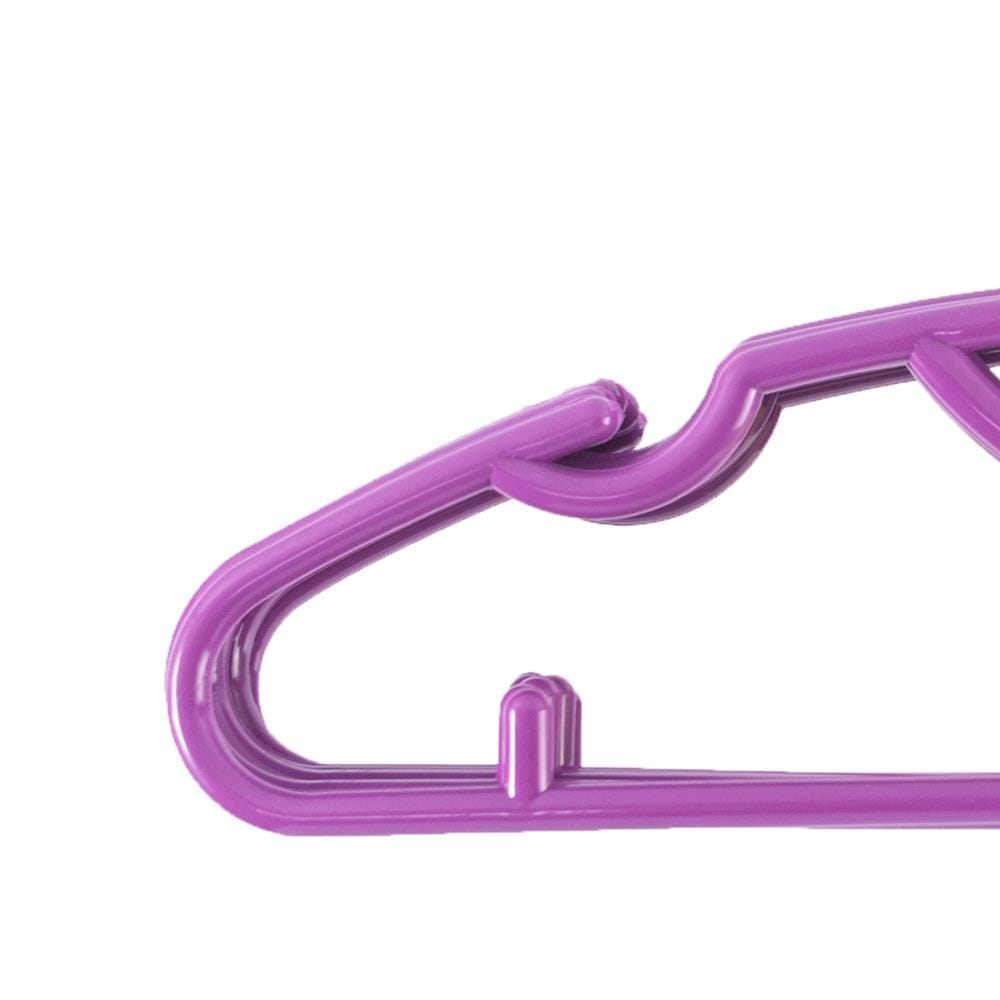 CLOTHES HANGER PLIM KING SIZE PURPLE PACK6