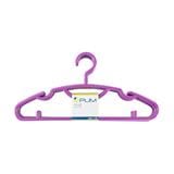 CLOTHES HANGER PLIM KING SIZE PURPLE PACK6