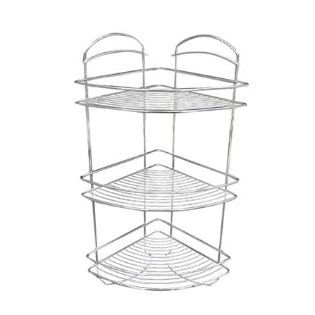 CORNER RACK CHROME 3TIERS CW12076