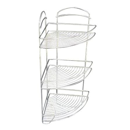 CORNER RACK CHROME 3TIERS CW12076