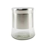 ROUND GLASS CANISTER WITH SCREW LID S