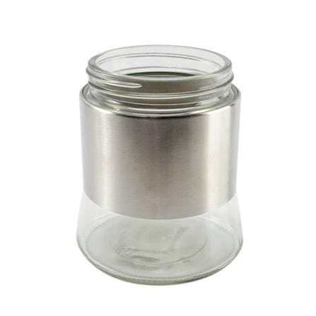 ROUND GLASS CANISTER WITH SCREW LID S