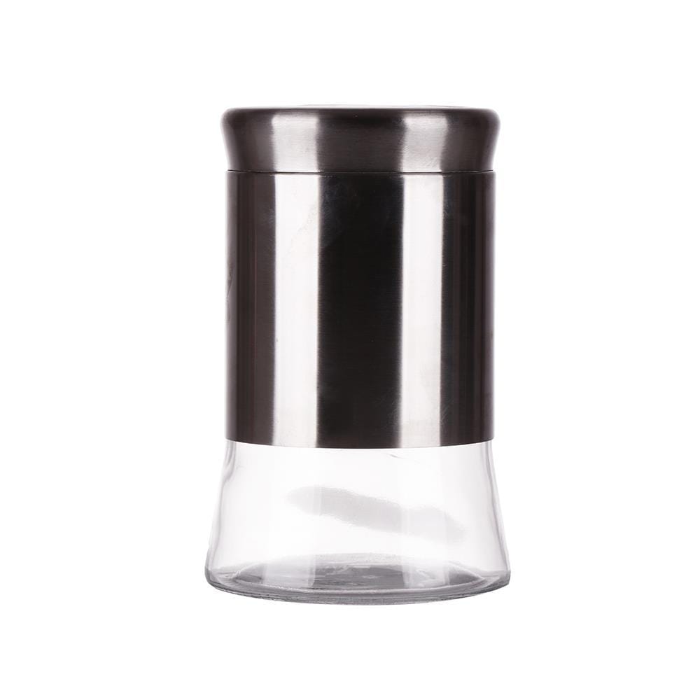 ROUND GLASS CANISTER WITH SCREW LID M