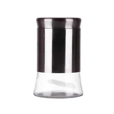 ROUND GLASS CANISTER WITH SCREW LID M