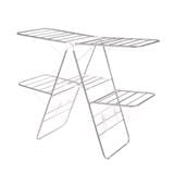 TOWEL RACK STNLESS 2TIER FOLDABLE 137X60X112CM PLIM