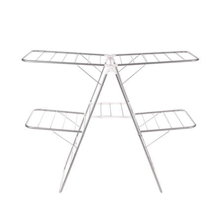TOWEL RACK STNLESS 2TIER FOLDABLE 137X60X112CM PLIM
