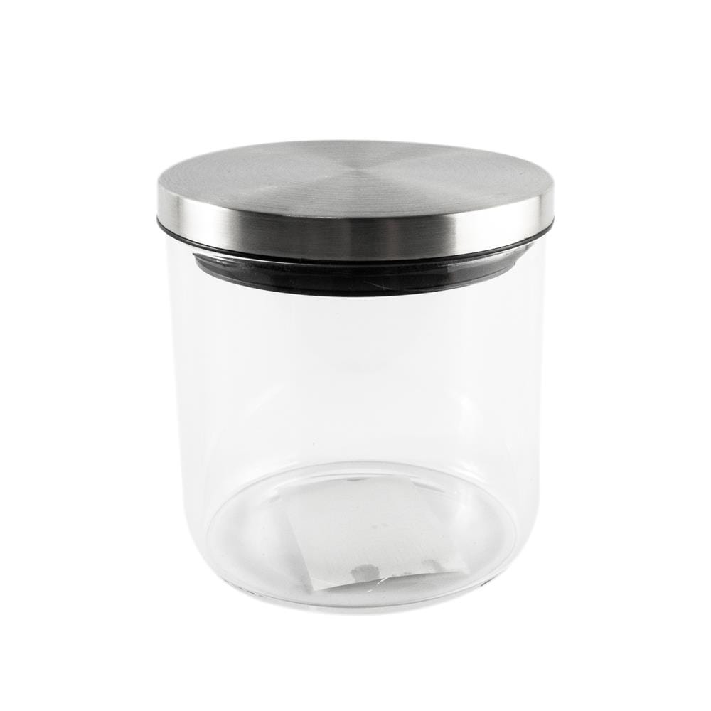ROUND GLASS CANISTER WITH PULL LID S 0.45L