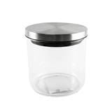 ROUND GLASS CANISTER WITH PULL LID S 0.45L
