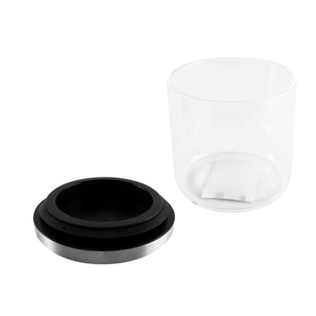 ROUND GLASS CANISTER WITH PULL LID S 0.45L