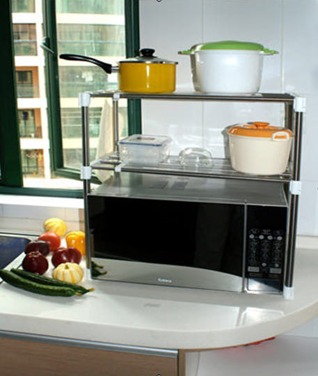 SQUARE CL KITCHEN RACK 2TIERS JYC-022